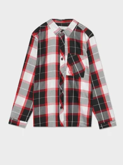 Piazza Italia Camicia a quadri manica lunga - Rosso New