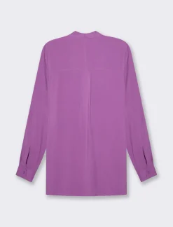 Piazza Italia Camicia basica con tasconi applicati e aletta su manica e spalle vestibilità regular - Viola Cheap