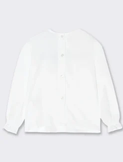 Piazza Italia Camicia elegante con fiocco tartan - Bianco panna Hot