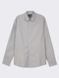 Piazza Italia Camicia fil a fil regular fit easy iron - Grigio Flash Sale