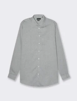 Piazza Italia Camicia formal fit regular con collo francese - Grigio Sale
