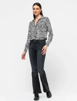 Piazza Italia Camicia in georgette stampata in diverse fantasie - var 1 Discount