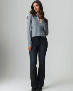 Piazza Italia Camicia in tessuto di maglina vestibilità slim - melange Grigio Sale