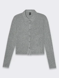 Piazza Italia Camicia in tessuto di maglina vestibilità slim - melange Grigio Sale