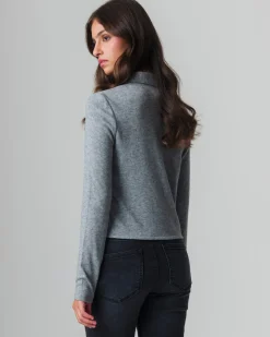 Piazza Italia Camicia in tessuto di maglina vestibilità slim - melange Grigio Sale