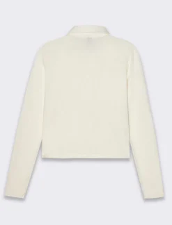 Piazza Italia Camicia in tessuto di maglina vestibilità slim - Avorio Best