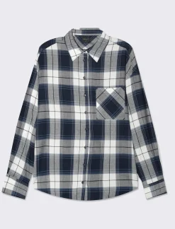 Piazza Italia Camicia manica lunga a quadri con tasca a toppa - var 1 Sale