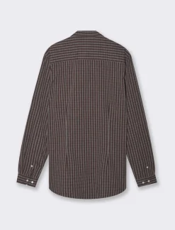 Piazza Italia Camicia regular fit in misto cotone easy iron - Bordeaux Rosso Store