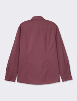 Piazza Italia Camicia regular fit in tessuto di misto cotone easy iron con collo francese e maniche lunghe - prugna Viola Best Sale