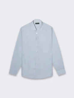 Piazza Italia Camicia regular fit in tessuto di misto cotone easy iron - Celeste Azzurro Outlet