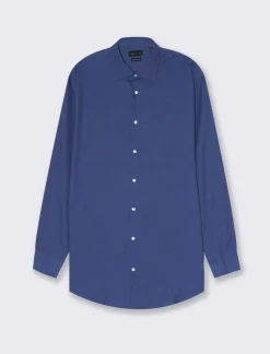 Piazza Italia Camicia regular fit realizzata in tessuto diagonale di puro cotone - Denim Store