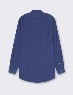 Piazza Italia Camicia regular fit realizzata in tessuto diagonale di puro cotone - Denim Store