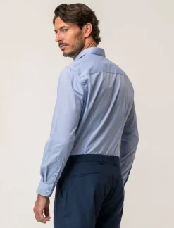 Piazza Italia Camicia regular fit realizzata in tessuto di misto cotone easy iron - Azzurro Fashion