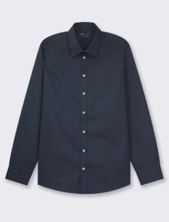 Piazza Italia Camicia regular fit realizzata in tessuto di misto cotone easy iron - Blu Fashion