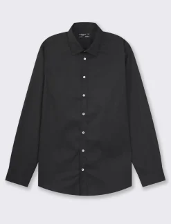 Piazza Italia Camicia regular fit realizzata in tessuto di misto cotone easy iron - Nero Discount
