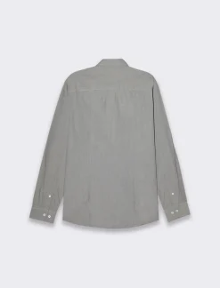 Piazza Italia Camicia regular fit realizzata in tessuto di misto cotone fil a fil easy iron con collo francese e m - Grigio Clearance