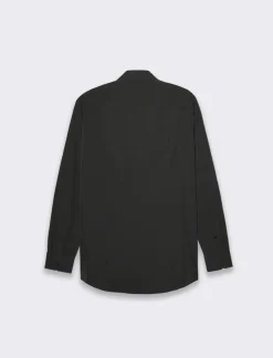 Piazza Italia Camicia slim fit in tessuto tecnico elasticizzato - Nero Cheap