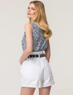 Piazza Italia Camicia smanicata vestibilità regular con bottoni effetto madreperla - var 2 New