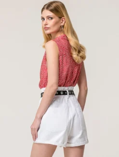 Piazza Italia Camicia smanicata vestibilità regular con bottoni effetto madreperla - var 3 Store