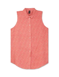 Piazza Italia Camicia smanicata vestibilità regular con bottoni effetto madreperla - var 3 Store