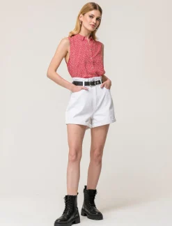 Piazza Italia Camicia smanicata vestibilità regular con bottoni effetto madreperla - var 3 Store