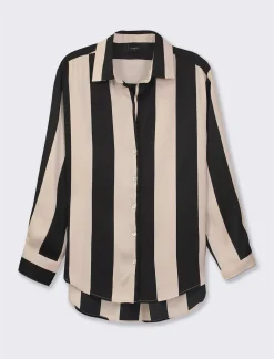 Piazza Italia Camicia stampata in rasocon bottoni in madreperla - var 1 Sale