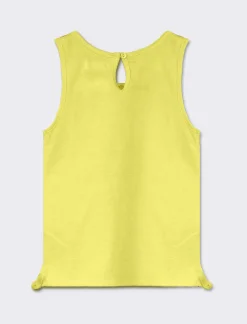 Piazza Italia Canotta con stampa frontale - Giallo Best Sale