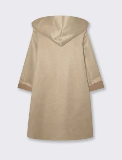 Piazza Italia Capotto con cappuccio in tessuto boucle - Beige Shop