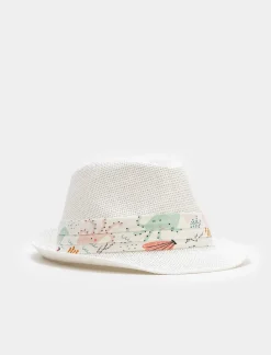 Piazza Italia Cappello bambino falda rigida - Bianco Flash Sale