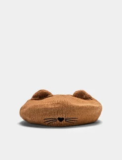 Piazza Italia Cappello basco con orecchie da gattina - Beige Hot