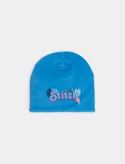 Piazza Italia Cappello cuffia da bambina con stampa Stitch - Viola Outlet