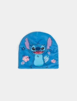Piazza Italia Cappello cuffia da bambina con stampa Stitch - Viola Outlet