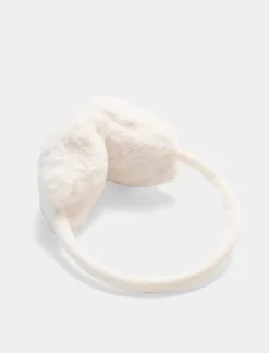 Piazza Italia Cappello da bambina copriorecchie orsetto e stella - Bianco Cheap