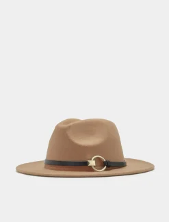 Piazza Italia Cappello da donna a falda larga - Beige Sale