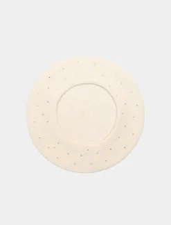 Piazza Italia Cappello da donna modello basco con strass - panna Bianco Hot