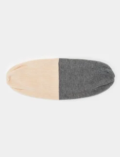 Piazza Italia Cappello da donna modello cuffia con risvolto bicolor - Grigio Clearance