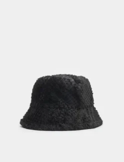 Piazza Italia Cappello da donna modello pescatore in pelliccia sintetica - Nero Shop