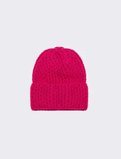 Piazza Italia Cappello da donna modello cuffia traforato - Fuxia Flash Sale