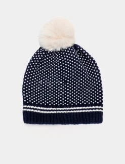 Piazza Italia Cappello da neonato con pon pon - Blu Fashion