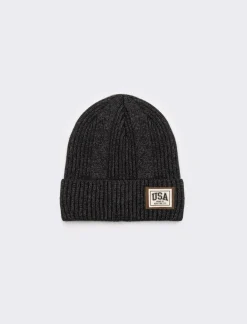 Piazza Italia Cappello modello cuffia da uomo a costine con risvolto - Grigio 0 Cheap