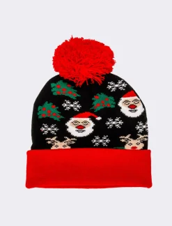 Piazza Italia Cappello natalizio da bambino con pon pon - Rosso Best