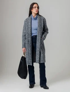 Piazza Italia Cappotto aperto in tessuto bouclè - sale/pepe Fashion