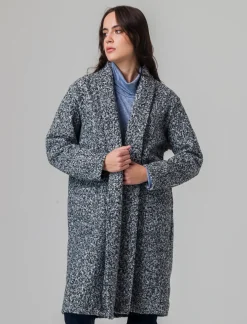 Piazza Italia Cappotto aperto in tessuto bouclè - sale/pepe Fashion