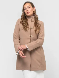 Piazza Italia Cappotto basico lunghezza regular e vestibilità silm - Cammello Beige Cheap
