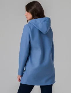 Piazza Italia Cappotto con cappuccio e tasche a taglio - Denim Sale