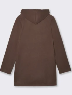 Piazza Italia Cappotto con cappuccio e tasche a taglio - Grigio talpa Outlet