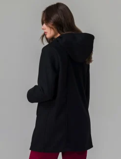 Piazza Italia Cappotto con cappuccio e chiusura con zip - Nero Cheap