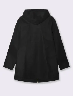 Piazza Italia Cappotto con cappuccio e chiusura con zip - Nero Cheap