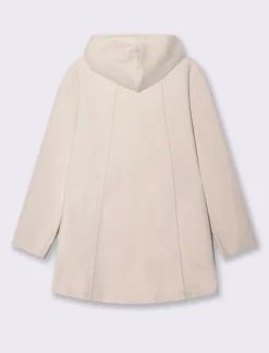 Piazza Italia Cappotto con cappuccio e chiusura con zip - Bianco burro Best