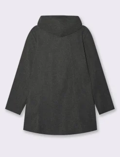Piazza Italia Cappotto con cappuccio e chiusura con zip - Grigio Best Sale
